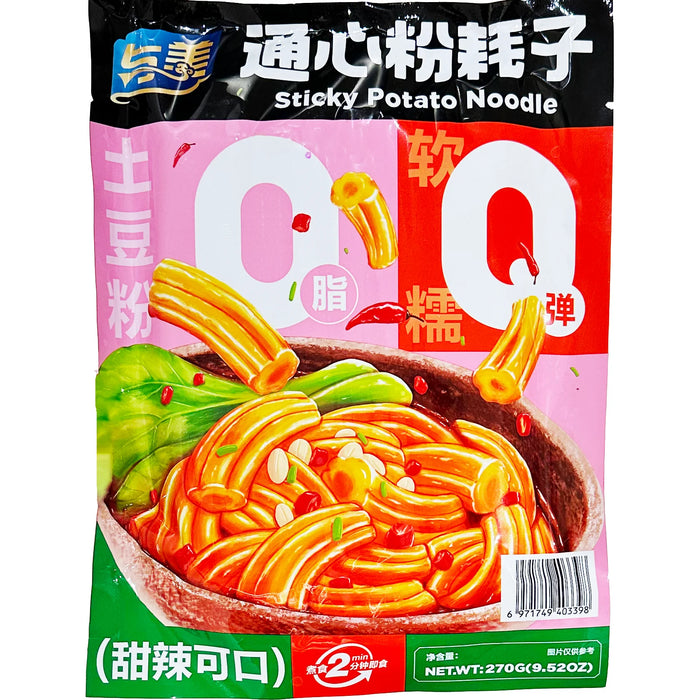 Yumei Sweet Spicy Flavor Instant Potato Noodles 与美通心粉耗子甜辣味 270g