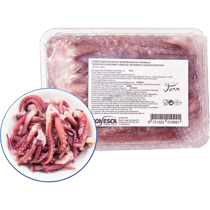 Bonesca Frozen Squid Tentacles 冷冻鱿鱼须 800g