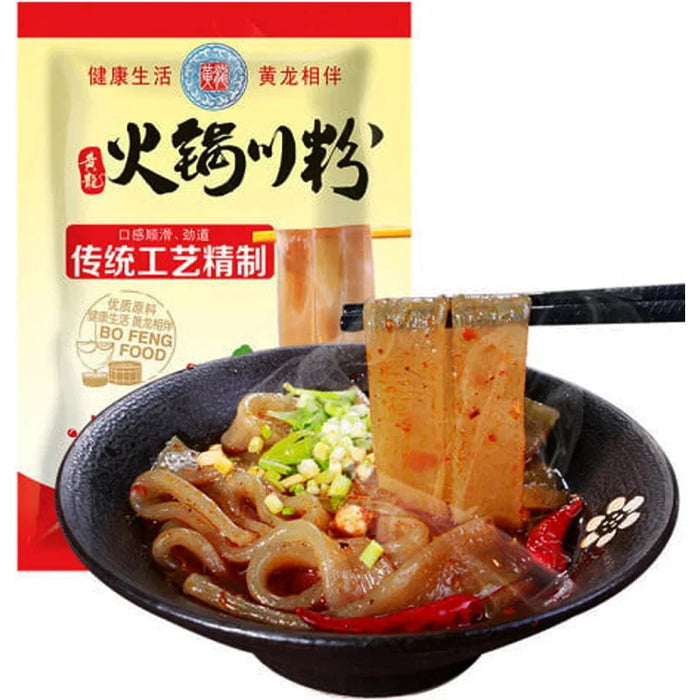 Huang Long Sweet Potato Wide Noodles For Hot Pot 黄龙火锅川粉 240g