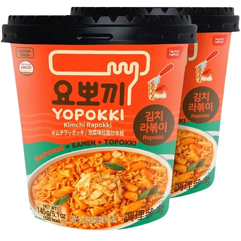 Youngpoong Yopokki Kimchi Rapokki Cup 泡菜味拉面炒年糕 145g