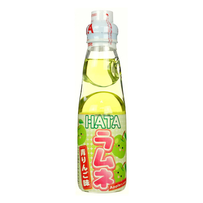 Hatakosen Ramune Apple Flavour Soft Drink 木村苹果味弹珠汽水 200ml