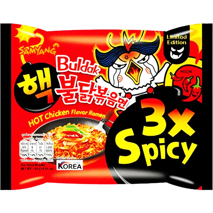 Samyang Hot Chicken Flavor Ramen Triple Spicy 三养牌三倍劲辣鸡味干拌面 140g