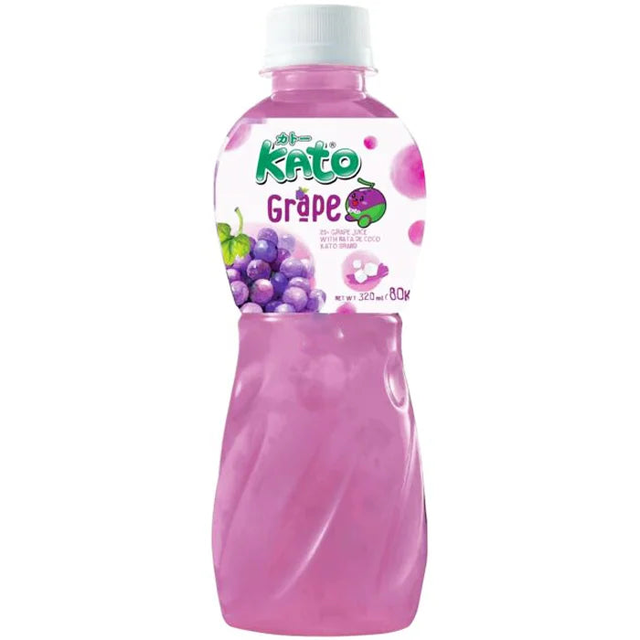 Kato Grape Juice with Nata de Coco 葡萄味椰果饮料 320ml
