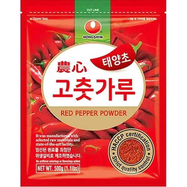 Nongshim Red Chili Pepper Powder (Gochugaru) 韩国农心辣椒粉 500g