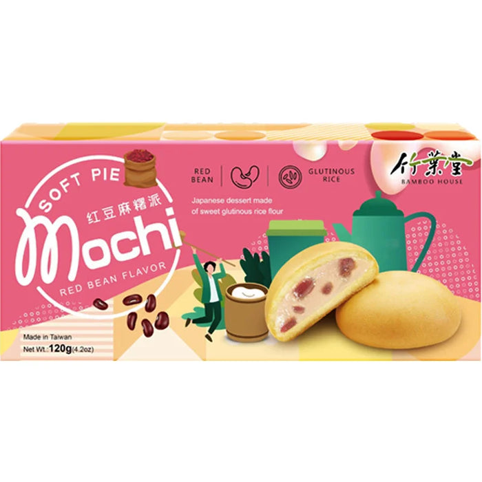 Bamboo House Pie Cookies with Red Bean Flavor 竹叶堂红豆麻糬派饼 120g