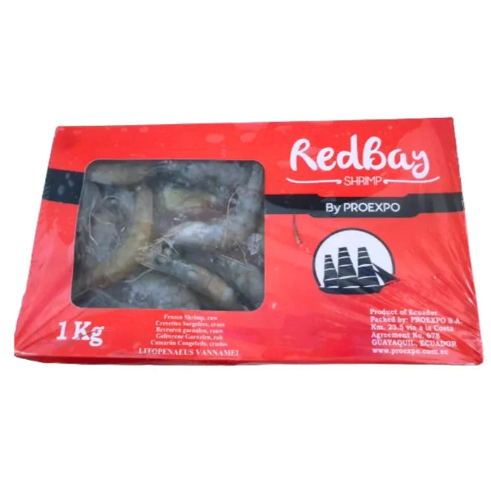 Red Bay Vannamei Shrimps 30/40 冷冻厄瓜多尔海虾 1000g