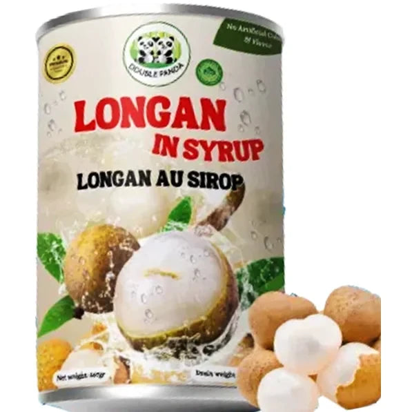 Double Panda Longan In Syrup 糖水龙眼 567g