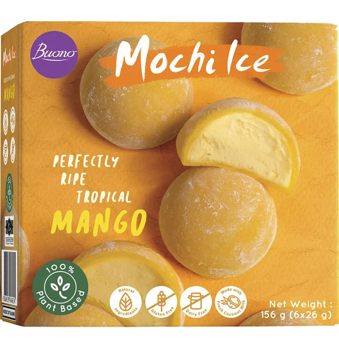 Buono Mochi Ice Cream Mango Flavours 芒果味麻糬冰淇淋 156g