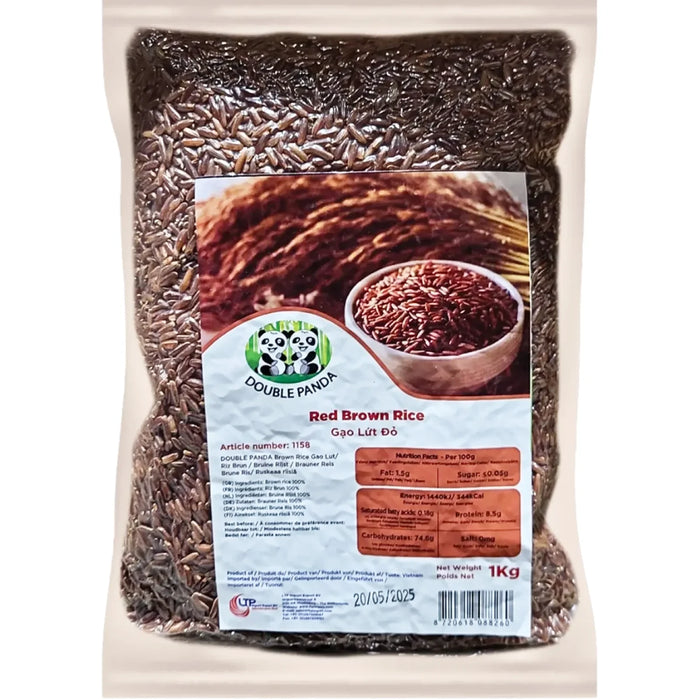 Double Panda Brown and Red Rice 双熊猫牌红糙米 1kg