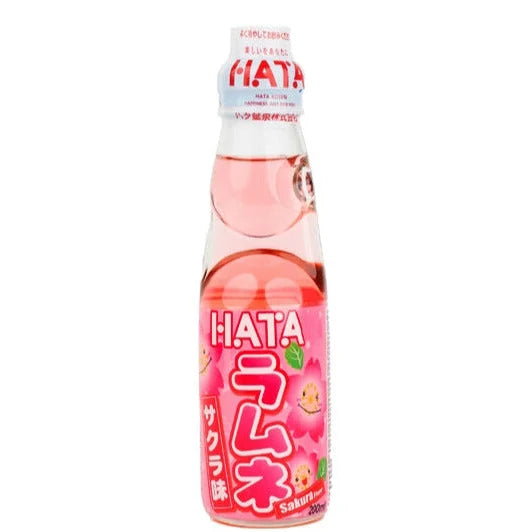 Hatakosen Ramune Sakura Flower Soft Drink 200ml