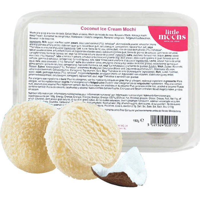 Little Moons Mochi Ice Cream Coconut Flavours 小月亮椰子味麻糬冰淇淋 192g