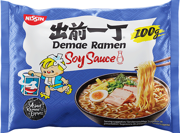 Nissin Ramen Noodle Tokyo Soy Sauce Flavour  出前一丁东京酱油味拉面 100g