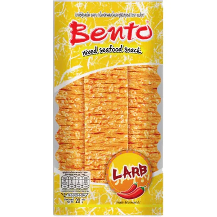 Bento Mixed Seafood Snack Larb Spicy Flavour 拌多乐辣泰式辣沙拉味鱿鱼片 20g