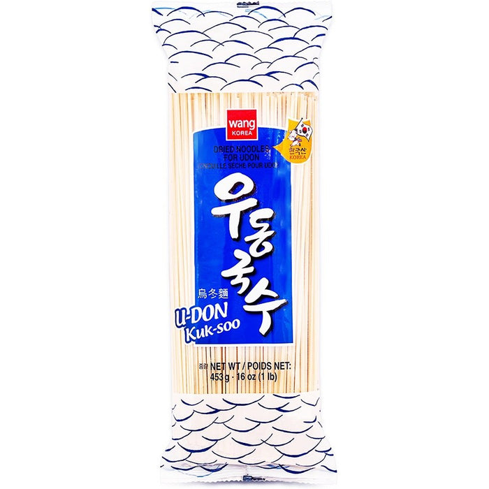 Wang Korea Dried Noodles For Udon 王牌干乌冬面 453g