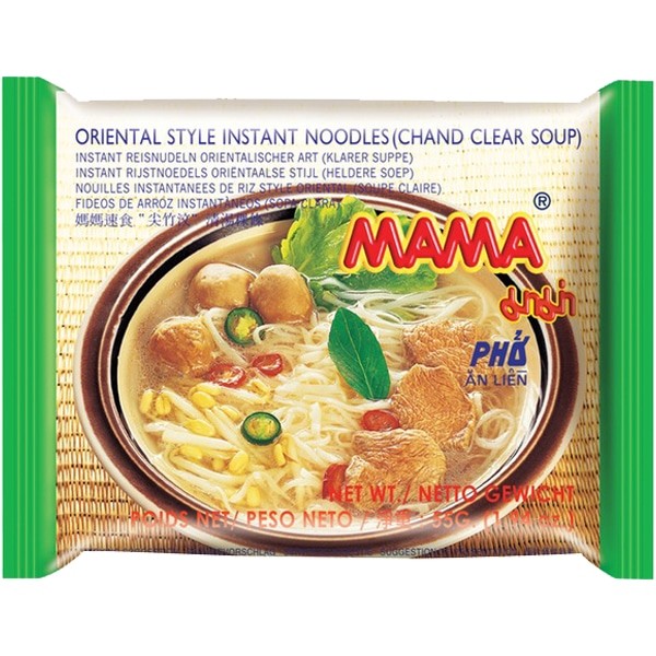 Mama Rice Vermicelli Chand Clear Soup 妈妈速食尖竹汶清汤粿条 55g