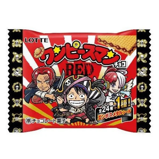 Lotte Chocolate Wafer One Piece Version 乐天巧克力威化饼干海贼王版 23g (BBD: 2023-09)