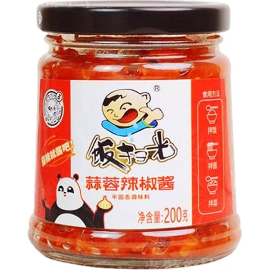 Fan Sao Guang Garlic Chilli Sauce 饭扫光蒜蓉辣椒酱 200g