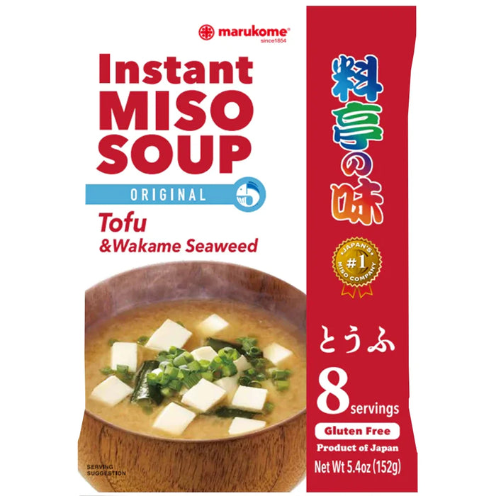 Marukome Instant Miso Soup Tofu 日本豆腐味味增汤料 152g