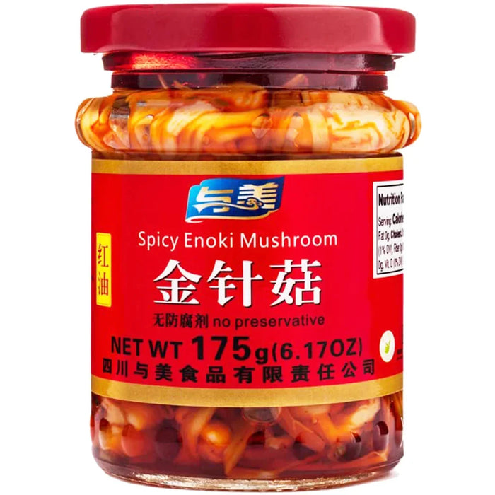 Yumei Spicy Enoki Mushroom 与美红油金针菇 175g