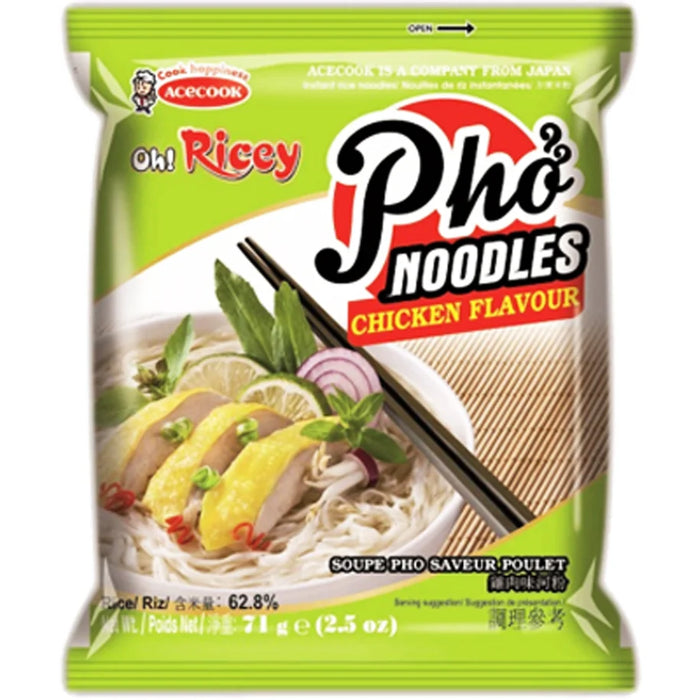 Acecook Instant Pho Noodles with Chicken Flavour 越南鸡肉味河粉 70g