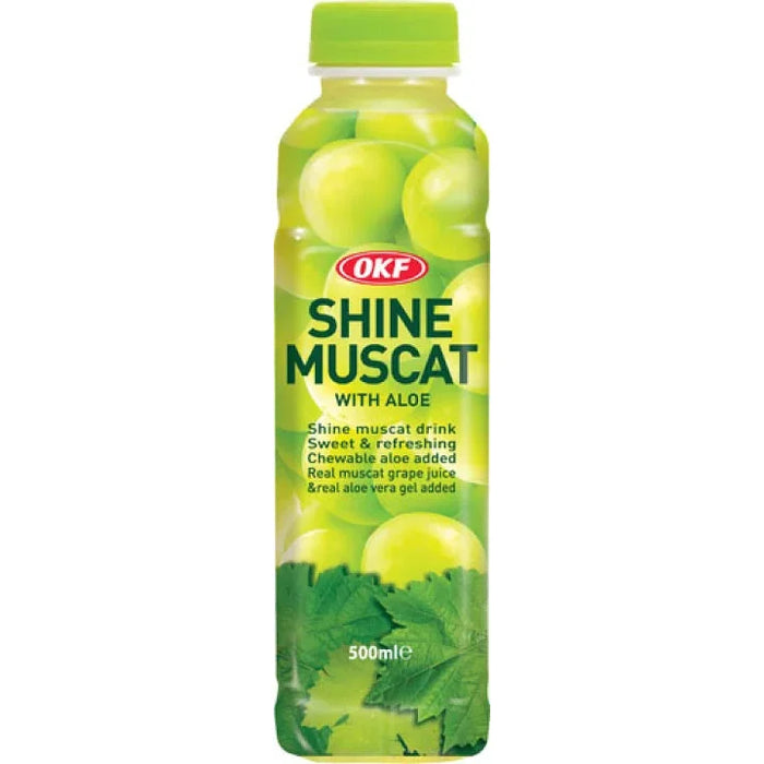 OKF Shine Muscat Drink With Aloe Vera 绿葡萄芦荟饮料 500ml