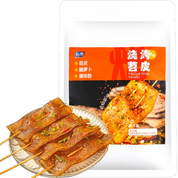 Yumei Wide Noodles to Grill 与美烧烤苕皮 370g