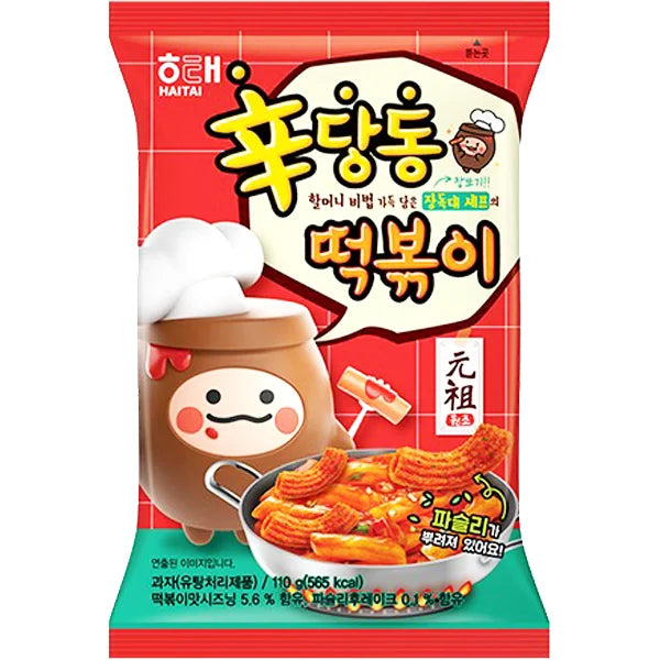 Haitai Sindangdong Tteobokki Sweet & Spicy Crackers 海太辣炒年糕条 110g