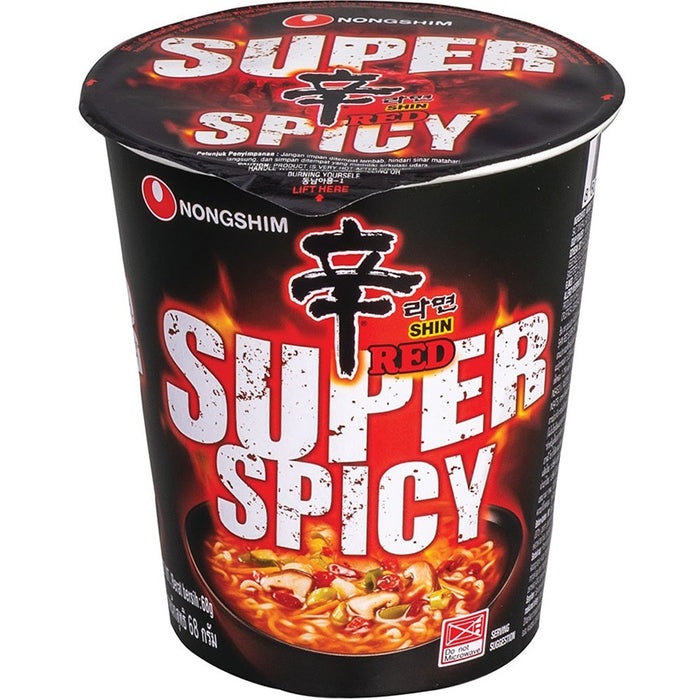 Nongshim Red Super Spicy Noodles 农心超辣辛辣面 68g