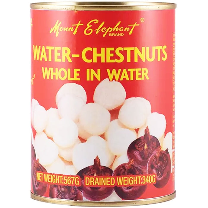 Mount Elephant Water Chestnuts Whole in Water 象山牌清水马蹄 567g