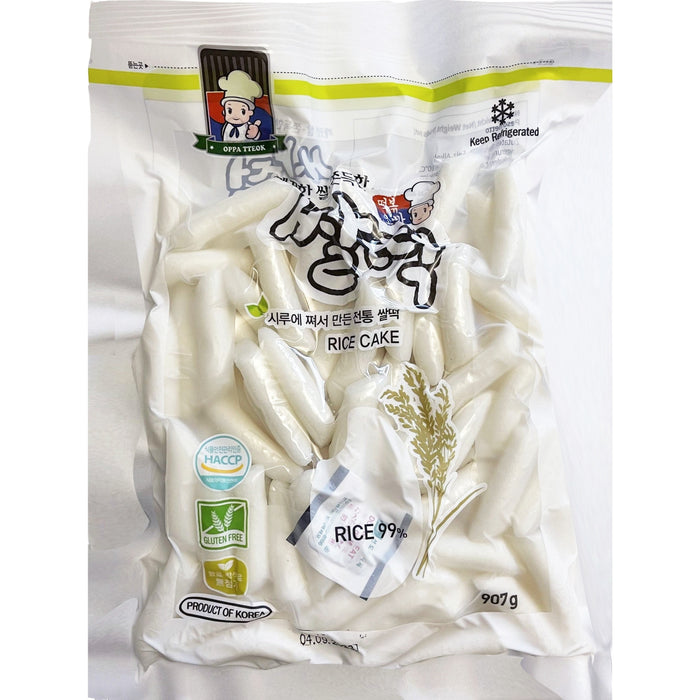 Oppa Tteok Korean Rice Cake (Tteokbokki) 韩式年糕条 907g