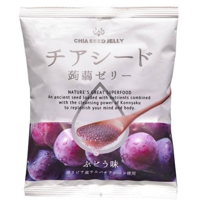 Wakashou Chiaseed Jelly Grape Flavour 日本奇亚籽葡萄味蒟蒻羹 165g