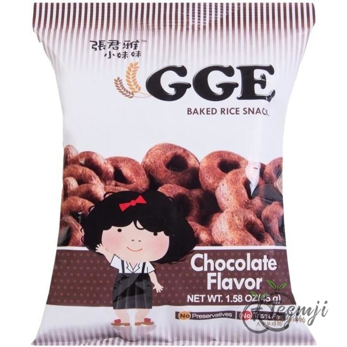 Gge Backed Rice Snack Chocolate Flavor 45G Snacks