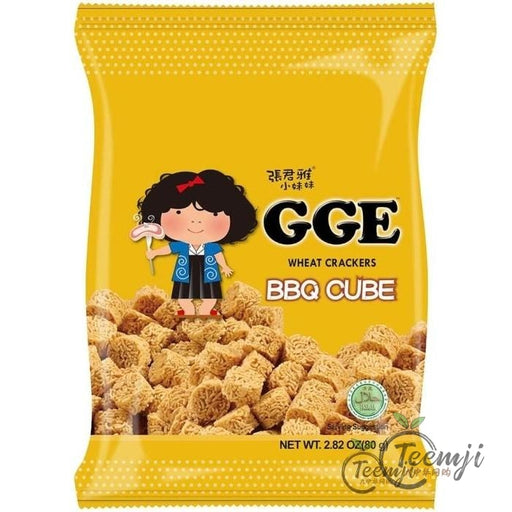 Gge Japanese Bbq Cube Flavour Wheat Crackers 80G Snacks