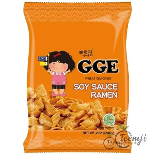 Gge Soy Sauce Ramen Wheat Crackers 80G Snacks