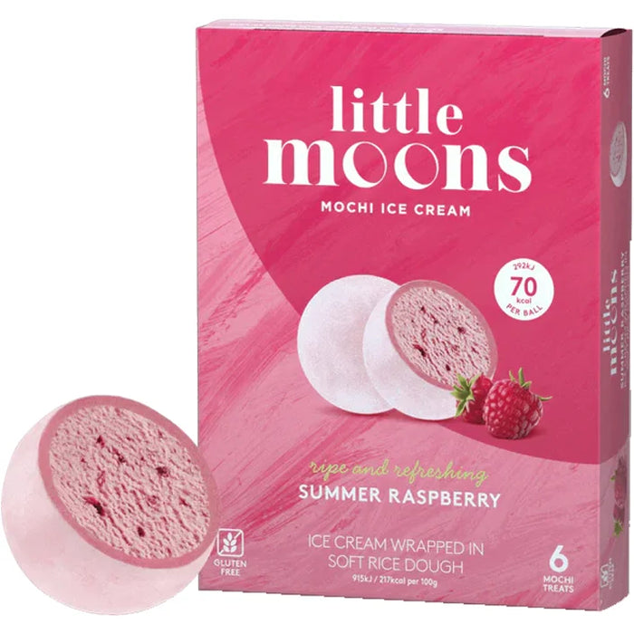 Little Moons Mochi Ice Cream Summer Raspberry Flavour 小月亮树莓味麻糬冰淇淋 192g