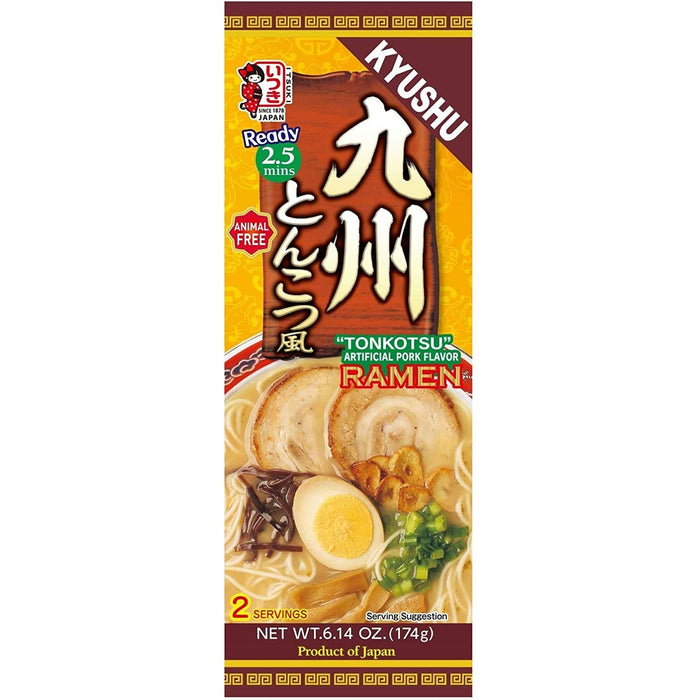Itsuki Kyushu Tonkotsu Ramen Noodles  五木九州豚骨拉面 174g