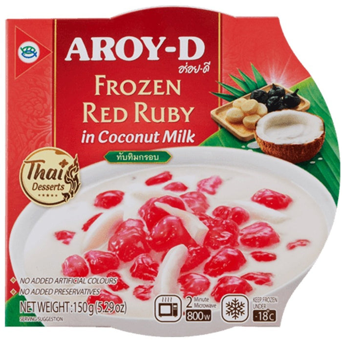 Aroy-D Frozen Red Ruby in Coconut Milk 椰浆红宝石甜羹 150g