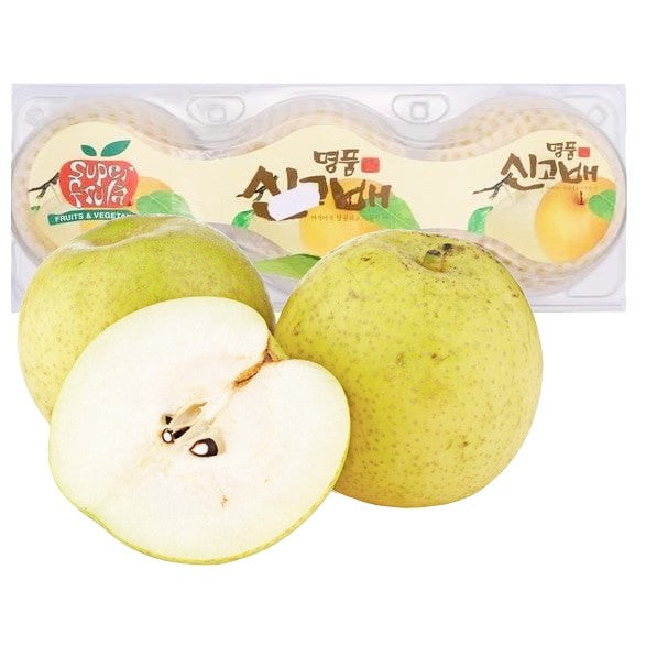 Korea Jumbo Nashi Pear 韩国特级黄金脆梨  3st  ca 1.4-1.5 kg
