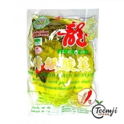 Leng Sour Pickled Green Mustard With Chilli 350G Preserved