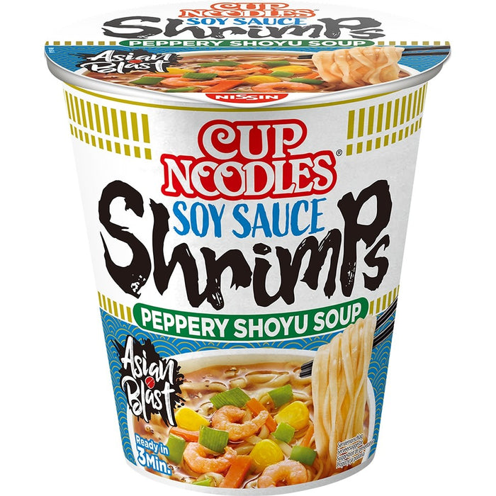 Nissin Cup Noodles with Shrimp Flavour 出前一丁鲜虾面 63g