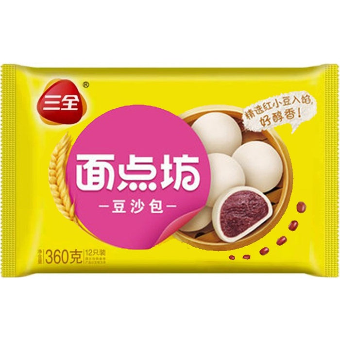San Quan Sweet Bean Paste Bun 三全面包坊豆沙包 360g