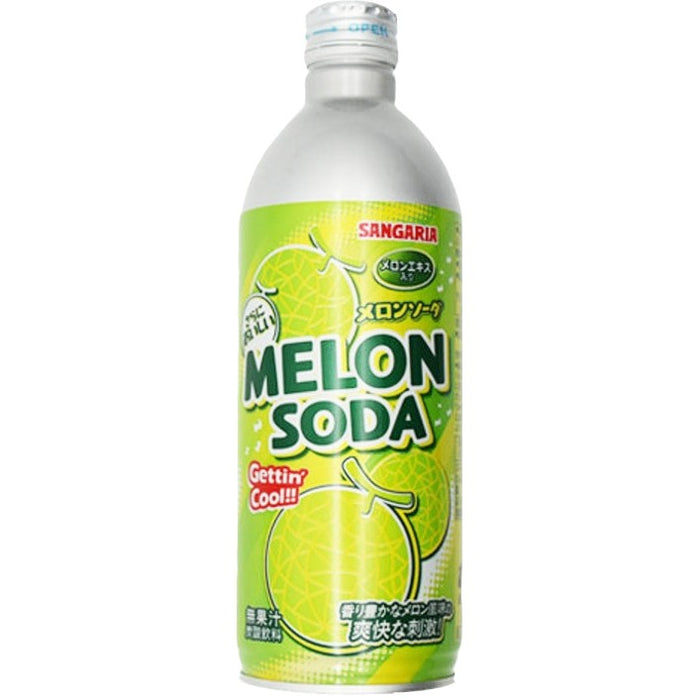 Sangaria Melon Soda 三佳利哈密瓜味波子汽水 500ml