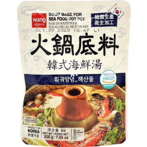 Wang Korea Soup Base For Sea Food Hot Pot 200G