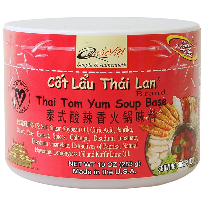 Quoc Viet Thai Tom Yum Soup Base 泰式酸辣香火锅底料 283g