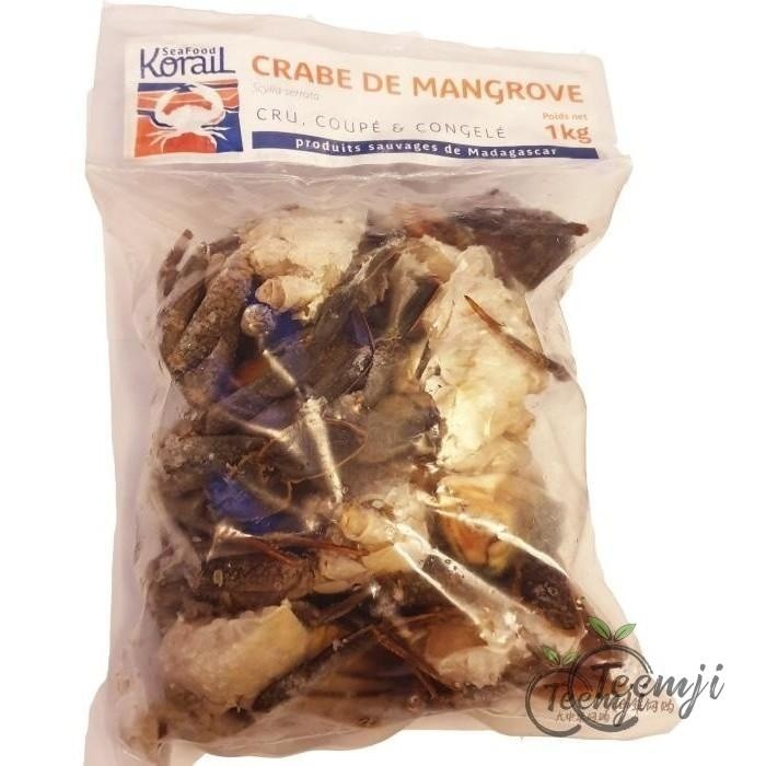 Madagascar Raw Half Cut Crab 1Kg Frozen Food