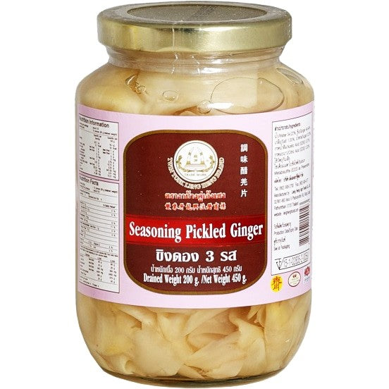 Twin Tusk Leng Heng Brand Seasoning Pickled Ginger 调味醋姜片 450g