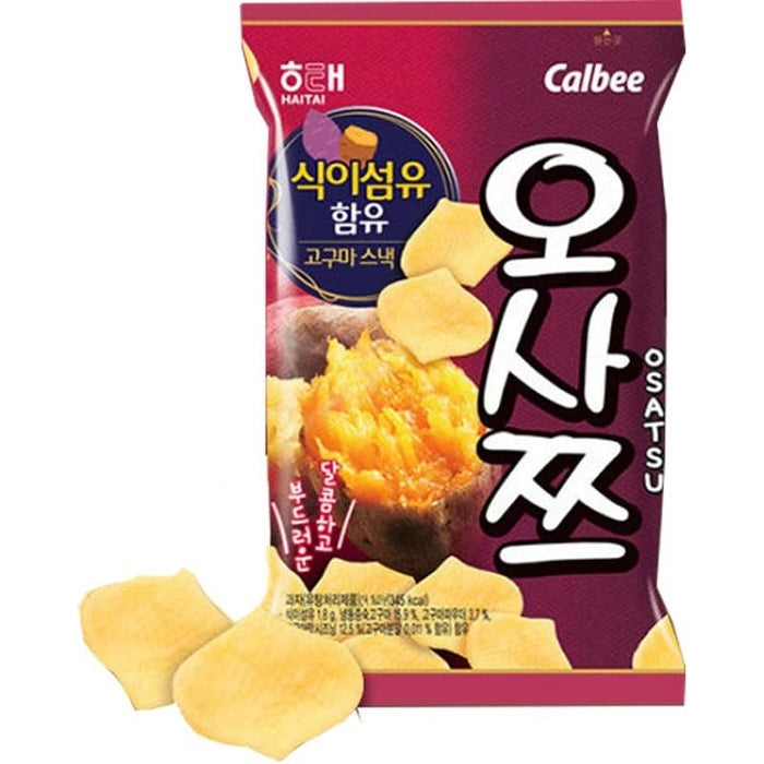 Haitai Calbee Osatsu Sweet Potato Chips 海太香甜番薯片 60g