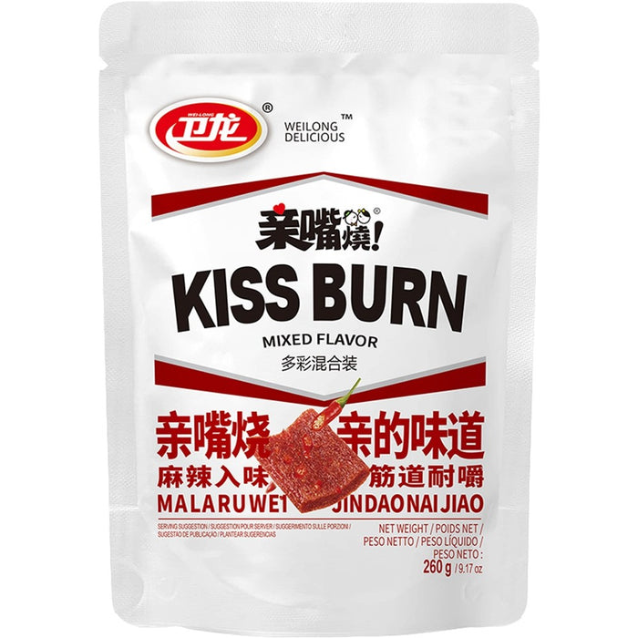 WeiLong Kiss Burn Mixed Flavor 卫龙亲嘴烧多彩混合装 260g