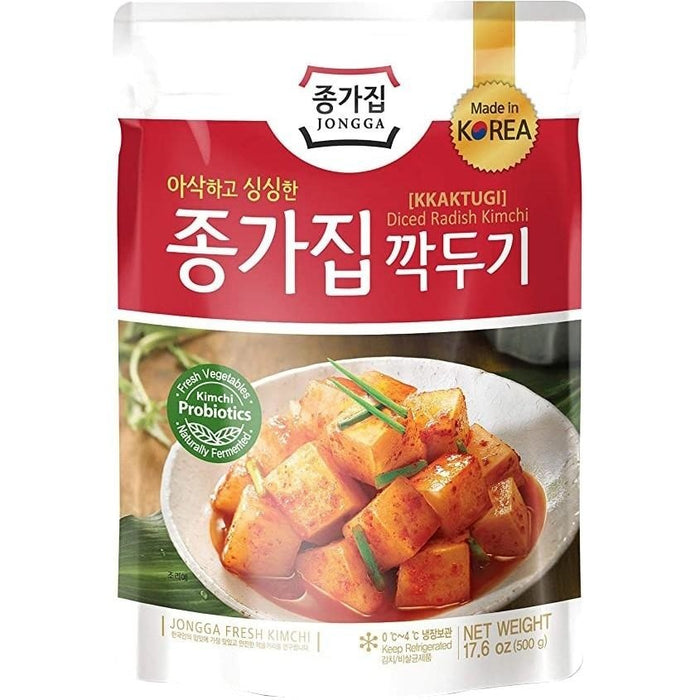 Jongga Kaktugi Rättika Kimchi (Kubformad) 500g