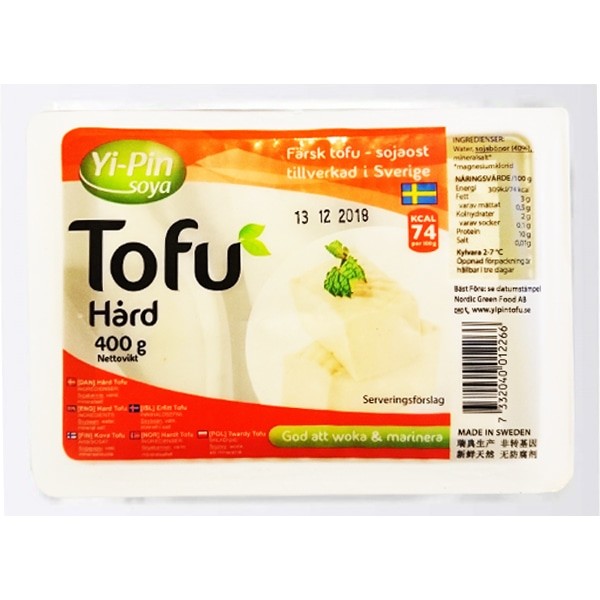 Yi-Pin Hard Tofu 一品板豆腐(硬豆腐) 400g